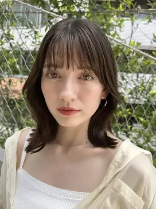 ミディアム 佐藤 宏紀のヘアスタイル