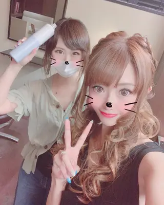 ロング ヘアアレンジ セット&メイク RICK trickのヘアスタイル