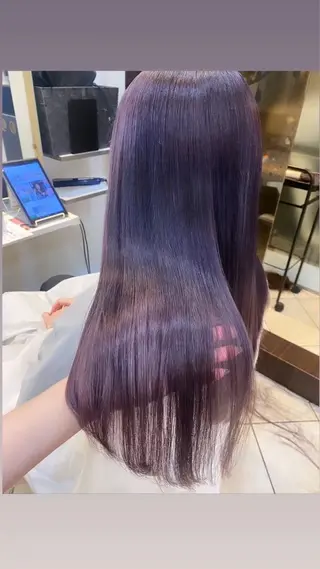 ロング カラー 🥀透明感カラー/ 髪質改善🥀ユイキのヘアスタイル