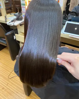 セミロング 髪質改善/浅沼 亮のヘアスタイル