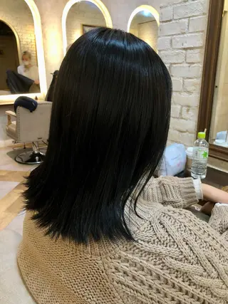 ミディアム カラー 鷺沼駅徒歩1分 キシタクのヘアスタイル