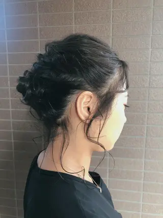 ミディアム カラー ヘアアレンジ リリー /Men's/パーマのヘアスタイル