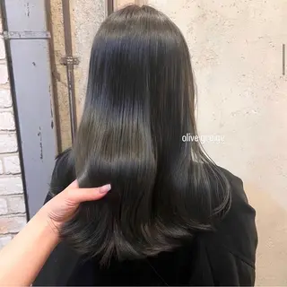 ミディアム カラー パーマ ヘアアレンジ 前川 朋香のヘアスタイル