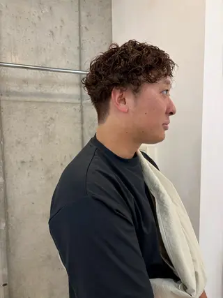 カラー パーマ メンズ eri kinjoのヘアスタイル
