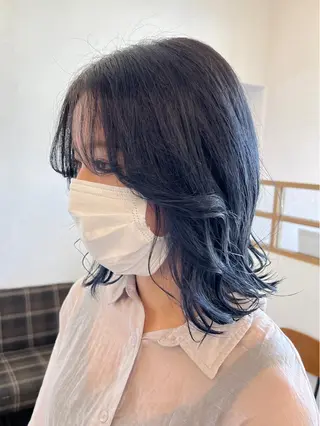 ミディアム カラー 伊藤ゆかり/髪質改善 /透明感カラーのヘアスタイル