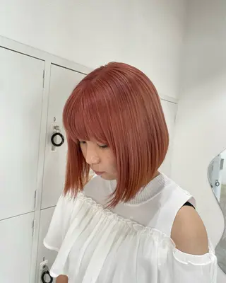 ミディアム ショートヘアとカラー の専門家/もりしーのヘアスタイル