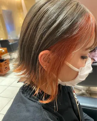 ショート カラー NINE+/代表 ブリーチ特化型サロンのヘアスタイル