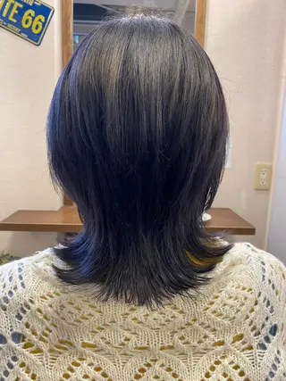 ミディアム カラー liL  hair サトウリョウタのヘアスタイル