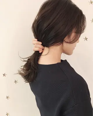セミロング カラー 市川 千夏のヘアスタイル