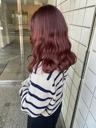 ミディアム Okamura Chisatoのヘアスタイル