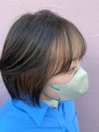 ショート カラー 似合わせレイヤー/ Wカラー🧸こころのヘアスタイル
