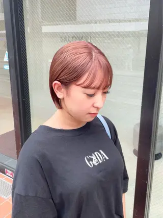 ショート カラー パーマ ヘアアレンジ キッズ 大人スタイル 太田のヘアスタイル