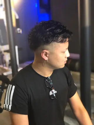 ショート パーマ 田中 就のヘアスタイル