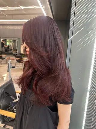 セミロング カラー yuuna/ ハッシュカット🎀のヘアスタイル