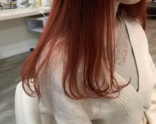 ロング カラー 畑中康志 美髪矯正/ハイトーンのヘアスタイル
