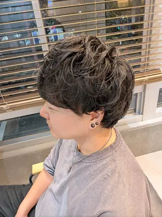 パーマ メンズ 星野 美由/メンズカットのヘアスタイル