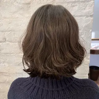 ミディアム パーマ 銀座No.1髪質改善 縮毛矯正/本木のヘアスタイル