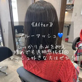 ミディアム カラー ヘアアレンジ 🌻あいり merci.🌻のヘアスタイル