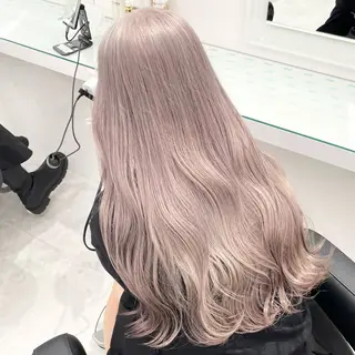 ロング カラー ハイトーン/韓国 レイヤー/るか🎀のヘアスタイル
