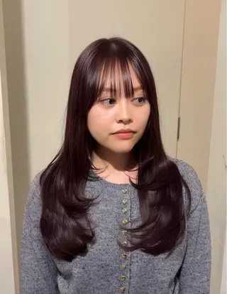 セミロング カラー マンツーマン施術🌷 透明感/HIKARIのヘアスタイル