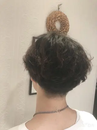 ショート パーマ メンズ 🍀富久 永梨🧸のヘアスタイル