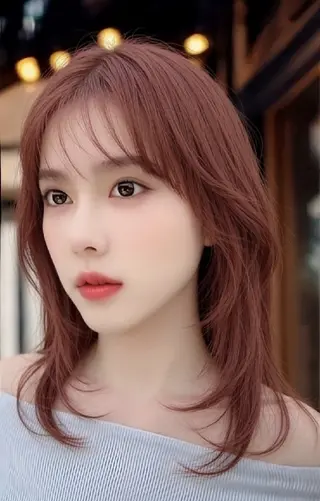ミディアム 足利市・原宿・表参道 シニストラのヘアスタイル