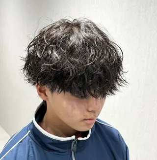ショート パーマ メンズ 【メンズ特化】 池田大成✂︎のヘアスタイル