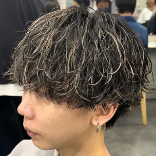ミディアム カラー ヘアアレンジ メンズ fifth 石川 凪のヘアスタイル