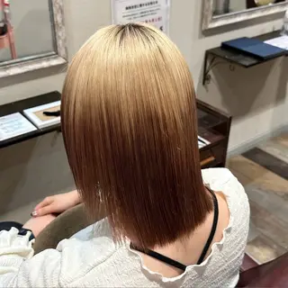 ミディアム カラー 柔らかいcolor ￤韓国￤🩰マユ🩰のヘアスタイル
