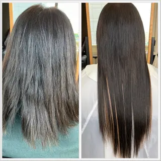 セミロング エクステブリーチ矯正 griFFicaのヘアスタイル