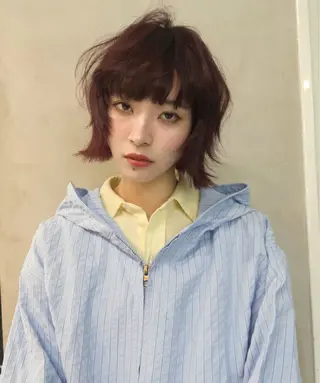 ショート カラー ヘアアレンジ ニュアンスカラー🧶 nanacoのヘアスタイル