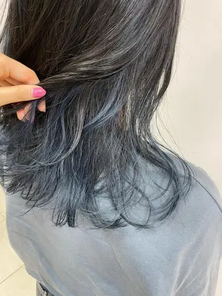 セミロング カラー ヘアアレンジ 【Sweep】おじま のぞみのヘアスタイル