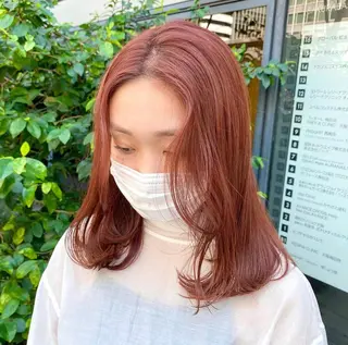 セミロング カラー パーマ ヘアアレンジ メンズ キッズ ネイル マツエク・マツパ アイブロウ 前川 朋香のヘアスタイル