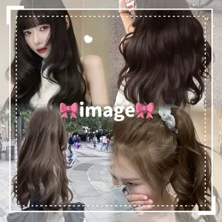 ロング カラー non. ダブルカラー🎀🤍のヘアスタイル