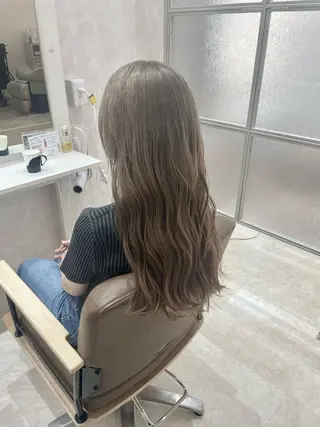 セミロング カラー 透明感🫧ナチュラル 🍀りんたろうのヘアスタイル