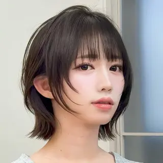 ショート レイヤー/ハッシュ/ ボブ/縮毛/内藤康太のヘアスタイル