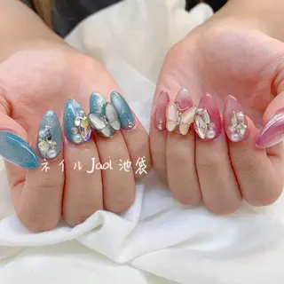セミロング ネイルJaol 池袋のネイルデザイン