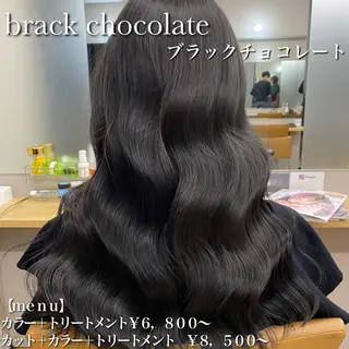 セミロング カラー プル艶職人/ にしものヘアスタイル