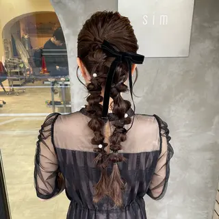ロング ヘアアレンジ mizu🐾 hair braceのヘアスタイル