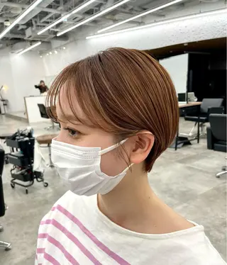 ショート HINA🎀韓国ヘア エクステ/小顔カットのヘアスタイル
