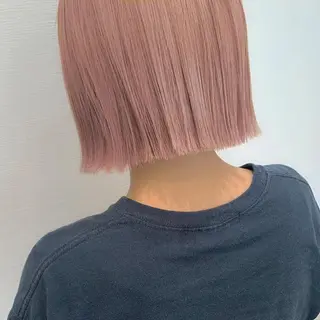 ショート カラー ハイトーン/透け感 カラー🎀真香のヘアスタイル