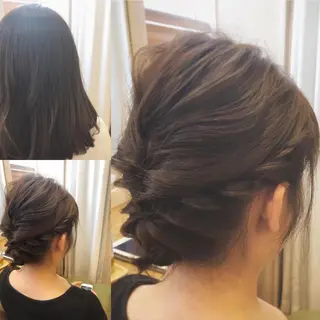 ミディアム カラー パーマ ヘアアレンジ メンズ キッズ ネイル マツエク・マツパ MEGUMI megumiのヘアスタイル