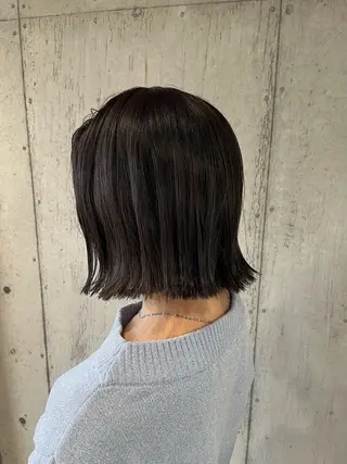 ミディアム カラー ヘアアレンジ ボブ×艶カラー 特化・リクト💥のヘアスタイル