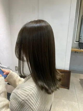 ミディアム カラー 赤み消し×透明感 /🌙suwa🌙のヘアスタイル