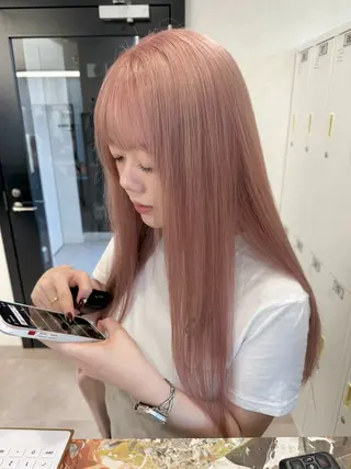 ロング カラー 🧸垢抜けハイトーン 🫧𖤐⡱れんのヘアスタイル