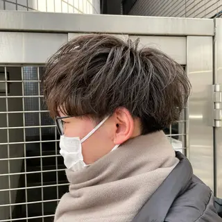 ショート パーマ メンズ 【メンズ縮毛矯正】 田中秀斗のヘアスタイル