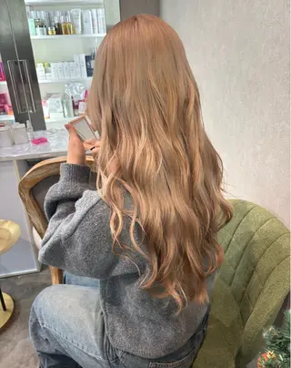 ロング カラー ヘアアレンジ iona/ハイトーン /ネイルのネイルデザイン