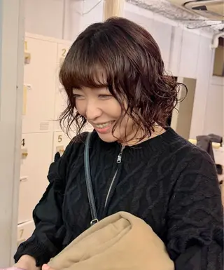 ミディアム パーマ ライツ オオサカのヘアスタイル