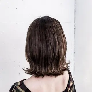 ミディアム カラー トミタ アツシのヘアスタイル