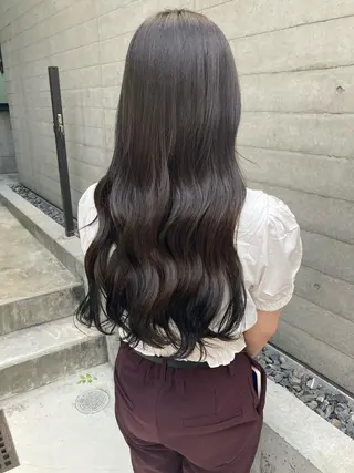 ロング ✨色持ちの良い艶 カラー✨蟹江真世のヘアスタイル